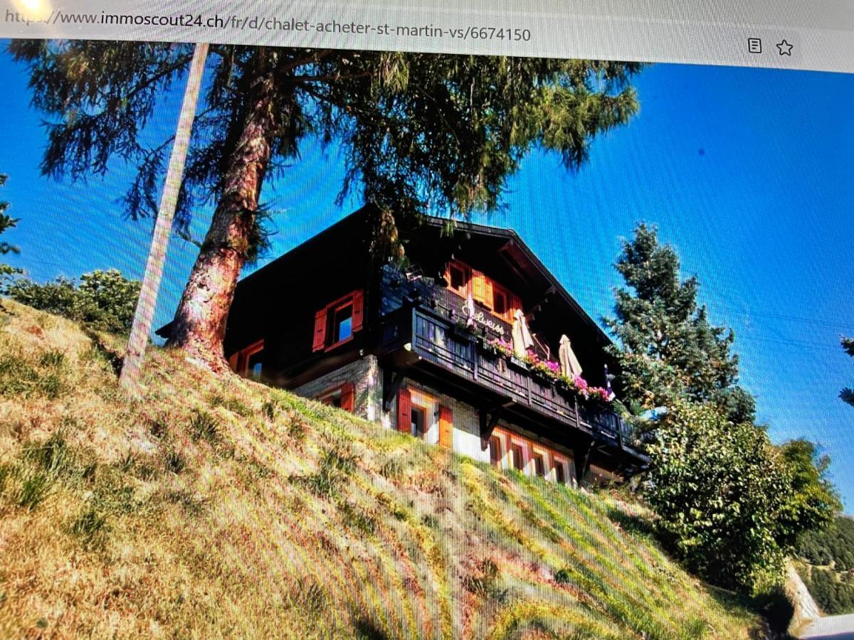 Chalet Edelweiss A Saint-Martin, Val D'Herens Extérieur photo