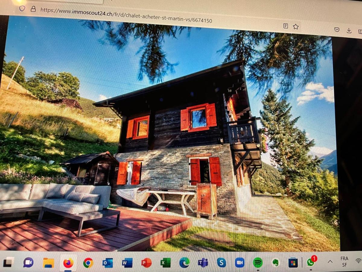 Chalet Edelweiss A Saint-Martin, Val D'Herens Extérieur photo